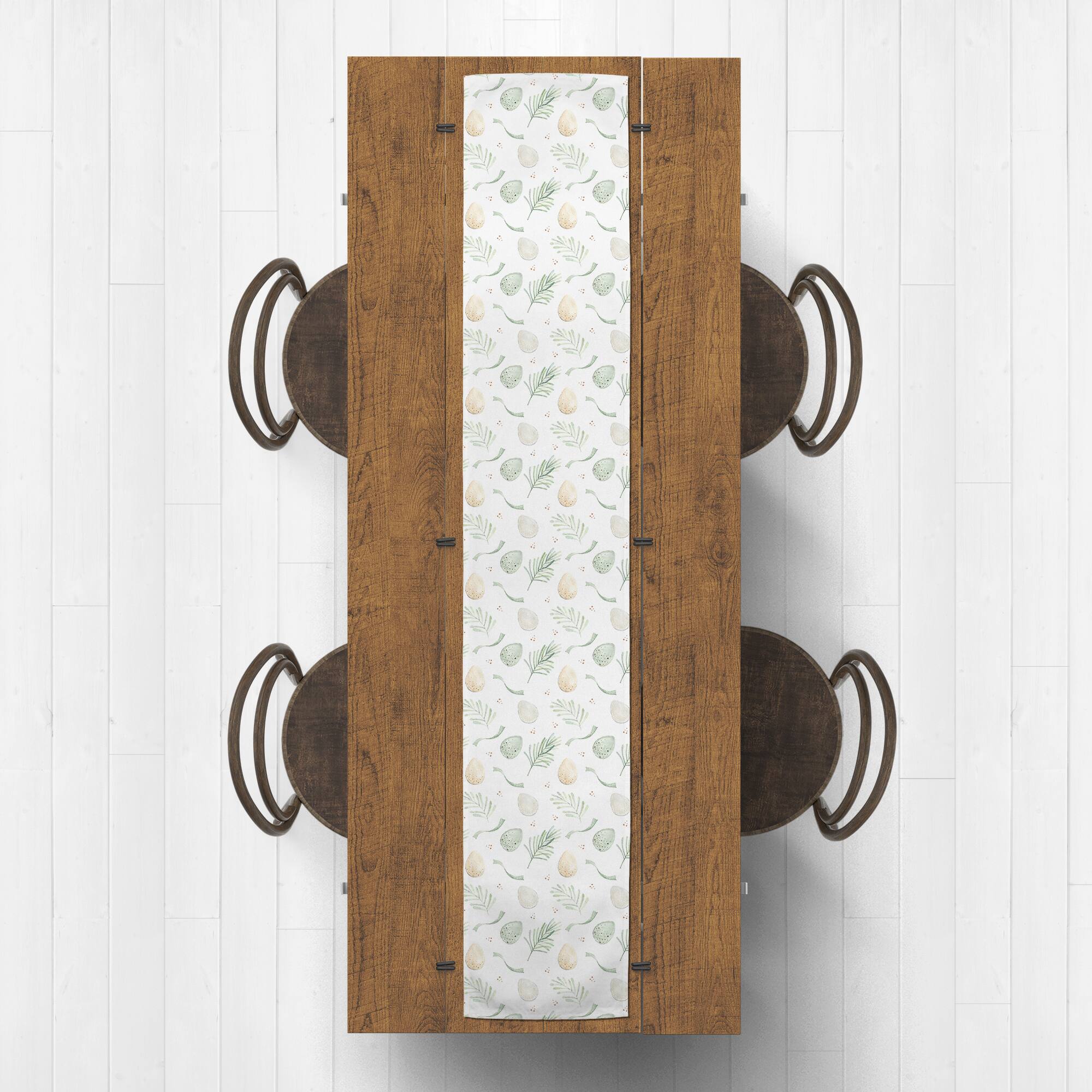 Easter Eggs And Ribbons 5 16" x 90" Poly Twill Table Runner